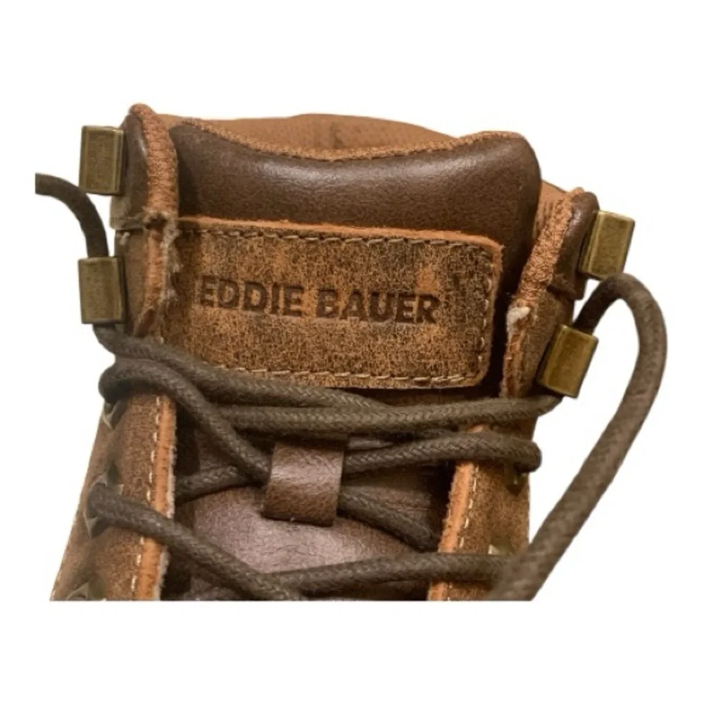 Men’s Eddie Bauer Stahl Peak Men's Brown Leather Boots Lace-Up Size 8M